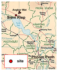 Angkor Wat Highlights route map